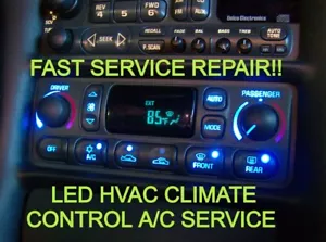 1997-2004 C5 CORVETTE HVAC A/C climate control LED UPGRADE REPAIR SERVICE @@!##@ - Picture 1 of 3