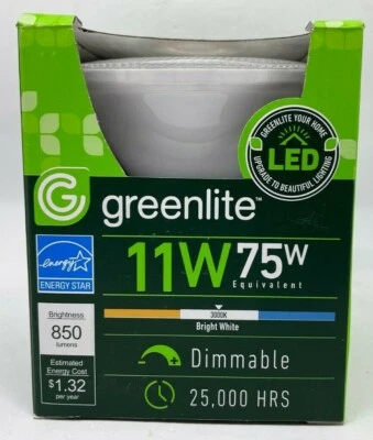 11W LAMP LED PR30D FL GREENLITE Dimmable LED PAR30 40 Deg Wet Location 3000K(F4) - Image 1 of 4