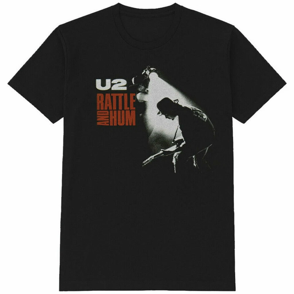 T-shirt U2 ufficiale sonaglio e ronzio uomo nera maglietta U2 - Immagine 1 di 1