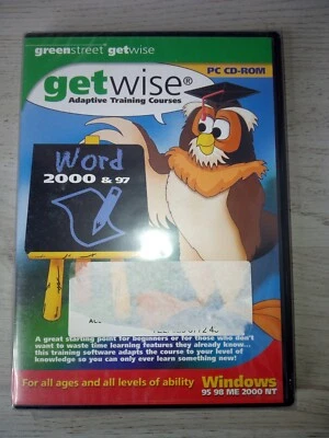 GET WISE WORD 2000 PC CD-ROM GAME FACTORY SEALED VINTAGE RARE RETRO GAMING - Image 1 of 2