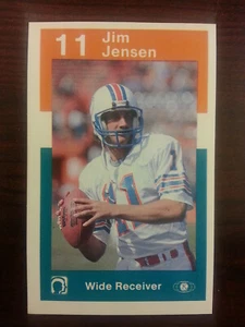 1984 Miami DOLPHINS Police JIM JENSEN Boston TERRIERS Abington PENNSYLVANIA - Imagen 1 de 2