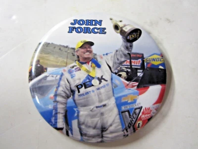 NHRA John Force PEAK Camaro Divertido Ganador de Coche Arrastre Carreras Botón Pin Foto 1 de 2