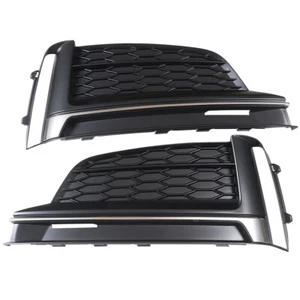 Fit For Audi S5 A5 S-line 2018-2019 Car Front Bumper Side Outer Grille Cover 2Pc - Picture 1 of 6