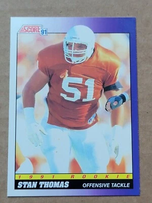 Stan Thomas 1991 Score Rookie Football Card #609 - Image 1 of 4