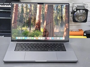 2021 Apple 16" MacBook Pro M1 Pro (10c CPU/16c GPU, 512GB, 16GB RAM) Space Grey - Picture 1 of 16