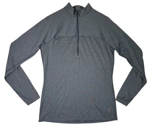 Mammut Polartec Half Zip Long Sleeve Pullover Men's Size Large Gray Wool Blend - Picture 1 of 13