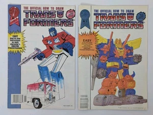 2 Comic Lot Official How To Draw Transformers 1 & 2 1987 Blackthorne Publishing - Picture 1 of 24