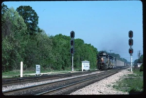 Original Rail Slide - CSXT 8204+ Folkston GA 3-24-1990 - Picture 1 of 1