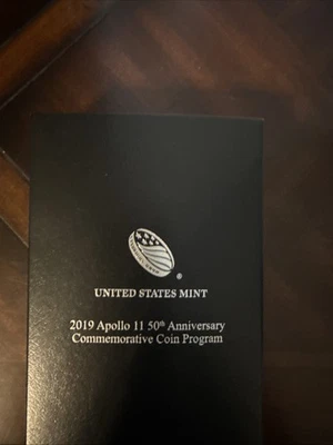 2019 APOLLO 11 50th ANNIVERSARY COMMEM COIN PROGRAM 5oz PROOF SILVER DOLLAR OGP - Image 1 of 4