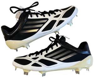 ADIDAS (11) ADIZERO 5-Tool 2.0 TACOS DE BÉISBOL G20347 Negro Blanco Hombre Metal - Imagen 1 de 12