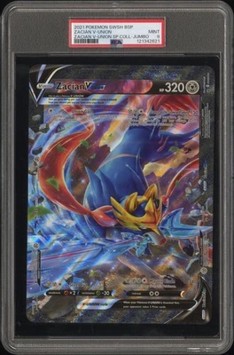 PSA 9 - 2021 POKEMON SWSH BLACK STAR PROMO  ZACIAN V-UNION JUMBO - Image 1 of 2