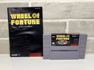 Wheel of Fortune  - Super Nintendo Entertainment System, SNES - Game + Manual - Picture 1 of 4