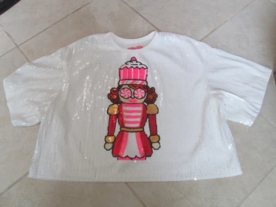 NEW Simply Southern Nutcracker Christmas Sequined Top Women’s XL - Image 1 of 4