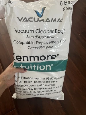 Kenmore Intuition IB600 Hepa Replacement Vacuum Cleaner Bags 5 Bags New - Image 1 of 3