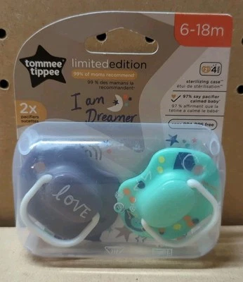 Chupete bebé Tommee Tippee 6-18M edición limitada I Am Dreamer bebé sin BPA. Foto 1 de 4