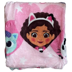 Gabby's Dollhouse seidig weich Plüsch Decke, 46" x 60" rosa Herzen - Bild 1 von 3