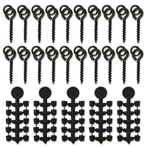 Juego de 20 tornillos de cebo y 20 piezas de topes de gancho aparejos terminales de pesca de carpa - Imagen 1 de 4