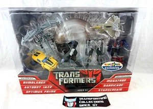 Transformers 2007 Movie TRU Legends Bumblebee Prime Jazz Megatron Barricade MISB - Picture 1 of 2