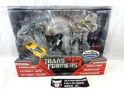 Transformers 2007 Movie TRU Legends Bumblebee Prime Jazz Megatron Barricade MISB - Image 1 of 2