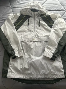 Vintage 90s Nike Mens Medium Travis Scott Center Swoosh Hooded Anorak Jacket - Picture 1 of 4