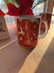 Neu Kaffeebecher Geschenk XMas Rentier Schneeflocke 11 Unzen Krankheit Heilung Gebet schneller Versand - Bild 1 von 3