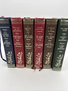 Lot of 6 Romance Treasury Books Leatherette HC Vintage 1970-80’s Foil Edge - Bild 1 von 18