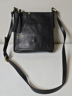 Bolso Bandolera Pequeño de Cuero Dooney & Bourke Bolso de Mano Negro Cierre con Cremallera Foto 1 de 4