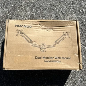 HUANUO Dual Monitor Wandhalterung Arm schwarz HNWDS1 NEU IM KARTON - Bild 1 von 2