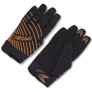 Oakley Drop In MTB Cycling Glove 2.0 - Blackout/Orange/Grey - Picture 1 of 7