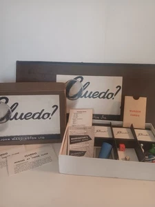 Vintage 1950's Waddingtons CLUEDO Board Game, Rare Small Box Complete Pat.586817 - Picture 1 of 7