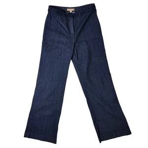 Ellen Tracy Damen dunkle Waschung Denim Hose Größe 6 weites Bein elegante Jeans Hose - Bild 1 von 8