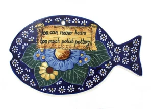 Blue Rose Polish Pottery You Can Never Have Too Much Polish Pottery Cutting - Imagen 1 de 1