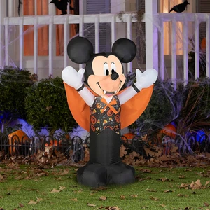 Chaleco inflable inflable de 3,5 pies con caramelo Mickey decoración al aire libre - Imagen 1 de 3