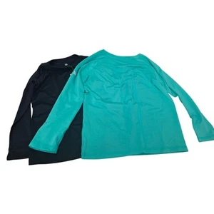 Lot of 2 New All in Motions Girls XS (4/5) Long Sleeve Crew Neck Athletic Shirts - Picture 1 of 4