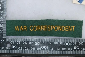 INSIGNIA BOLSILLO PECHO CORRESPONSAL EJÉRCITO EE. UU. SEGUNDA GUERRA MUNDIAL HOMBRE/MUJER - Imagen 1 de 1