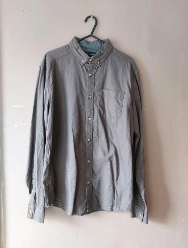 Blue INC Shirt Mens Blue Checked Long Sleeved Slim Fit Shirt Size Small  - Image 1 of 4