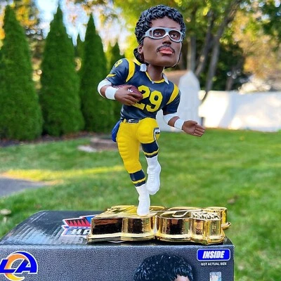 Bobblehead Eric Dickerson Los Angeles Rams NFL 100 exclusivo todo dorado NFL #100 Foto 1 de 4