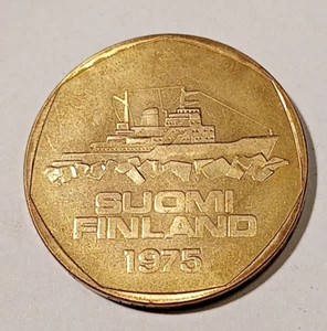 Finland * 5 markkaa * 1975* Aluminum-Bronze*1++*RARE - Picture 1 of 2
