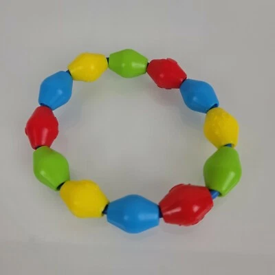 Kids II 2003 Baby Red Blue Yellow Green Grasping Teether Teething Bead Toy - Image 1 of 2