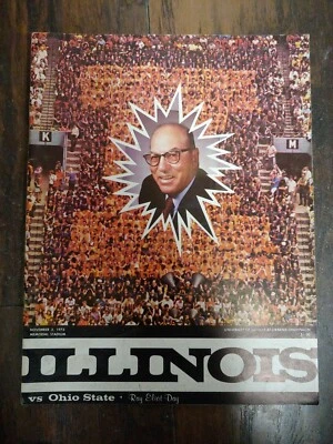 November 3 1973 Illinois vs Ohio State Buckeyes Archie Griffin Football Program  - Image 1 of 4