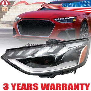 For Audi A4 2.0L S4 3.0L 2020 2021 2022-2024 LH Left Driver Headlight Assembly - Picture 1 of 14