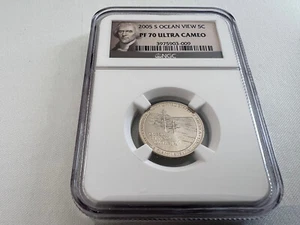 2005-S "OCEAN VIEW" JEFFERSON NICKELS NGC PF70 ULTRA CAMEO "TOP POP" - Picture 1 of 4