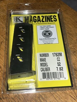 Cargador Redondo Triple K 1762M CZ Modelo 52 Calibre 7.62 8 (NUEVO) Foto 1 de 4