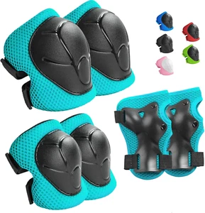 Kids Protective Gear Set, Knee & Elbow Pads, Wrist Guards, 3-14 Years - Picture 1 of 7