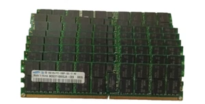 SAMSUNG 64GB 8 X 8GB 4Rx4 PC2-5300P DDR2 667 ECC REG SERVER RAM M393T1G60CJA-CE6 - Picture 1 of 3