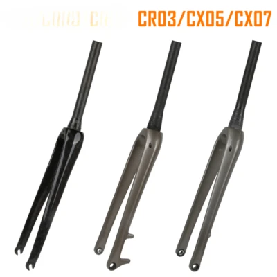 3K Glossy Carbon Road Bike Rigid Fork 700C 28.6 mm (1 1 / 8") X280 mm MTB Forks - Image 1 of 4