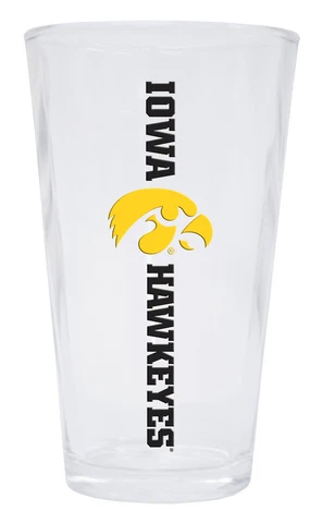 IOWA 16OZ PINT GLASS-IOWA HAWKEYES PINT BEER GLASS Cover