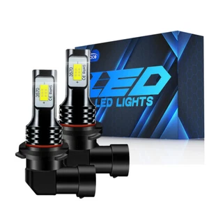 9145 9140 H10 LED Fog Driving Lights for RAM 1500 2013-2018 6000K Clear White 2X - Picture 1 of 12