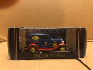 1/43 VINTAGE ELIGOR #1206 1932 FORD V8 SEDAN DELIVERY FORD SERVICE BLUE - Picture 1 of 6
