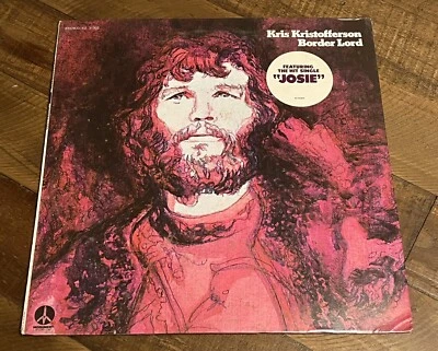 KRIS KRISTOFFERSON, BORDER LORD W/ Hype Sticker USA New Old Stock Sealed LP (A) - Image 1 of 4